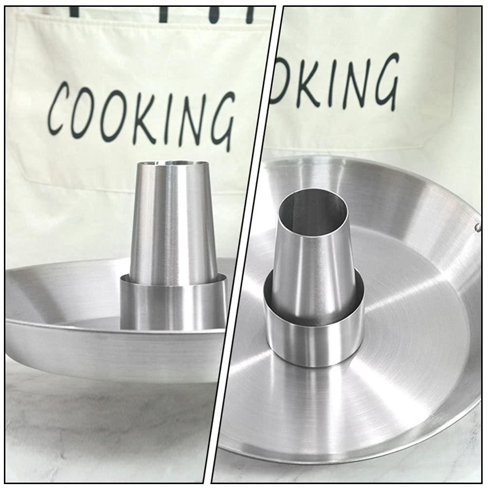 Hemoton Stainless Steel Chicken Roaster Pan with Grill Rack - Durable BBQ Tool for Grilling, Roasting, and Baking Chicken - Perfect for Backyard BBQs, Camping, and Holiday Cooking