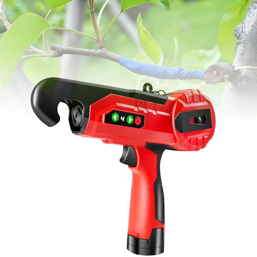 Electric Plant Tying Machine - Fully Automatic Commercial Tomato & Cucumber Vine Tying Tool for Grapes, Flowers, Fruits and Vegetables | Perfect for Greenhouse, Vineyard and Home Garden Use