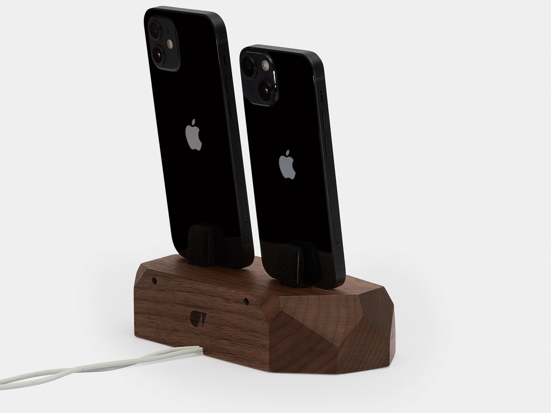 Dual Dock Charging Station - Fast Wireless Charger for iPhone & Android - Perfect for Home, Office, and Travel Use
