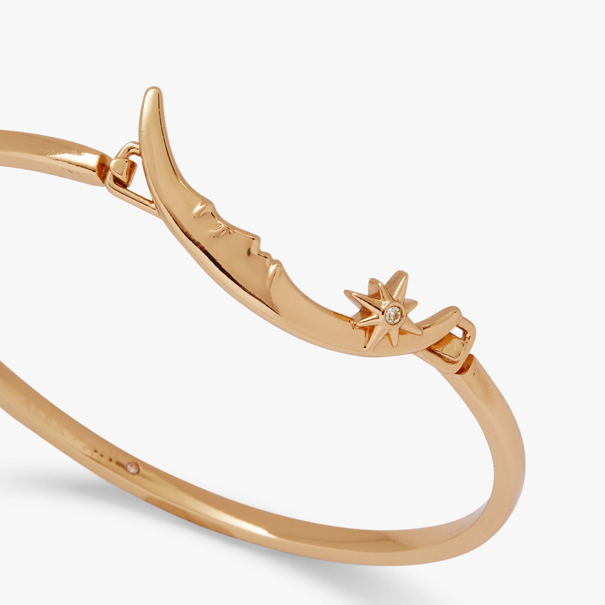 Crescent Moon Tension Bangle Bracelet for Women - Adjustable Silver Gold Boho Jewelry - Perfect for Everyday Wear, Parties & Gifts