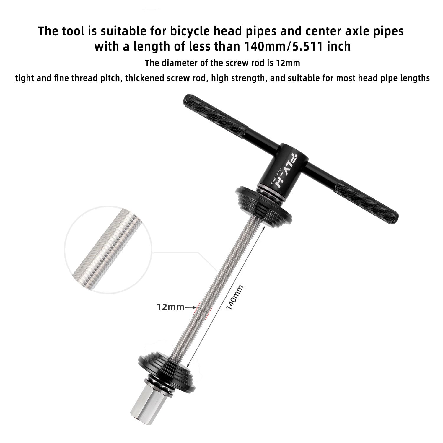 Professional Bike Bottom Bracket Bearing Installation & Removal Tool Kit - Bicycle BB Axle Press, Headset Bearing Press Tool Set for DIY Bike Repair & Maintenance - Perfect for Home Mechanics & Bike Shops