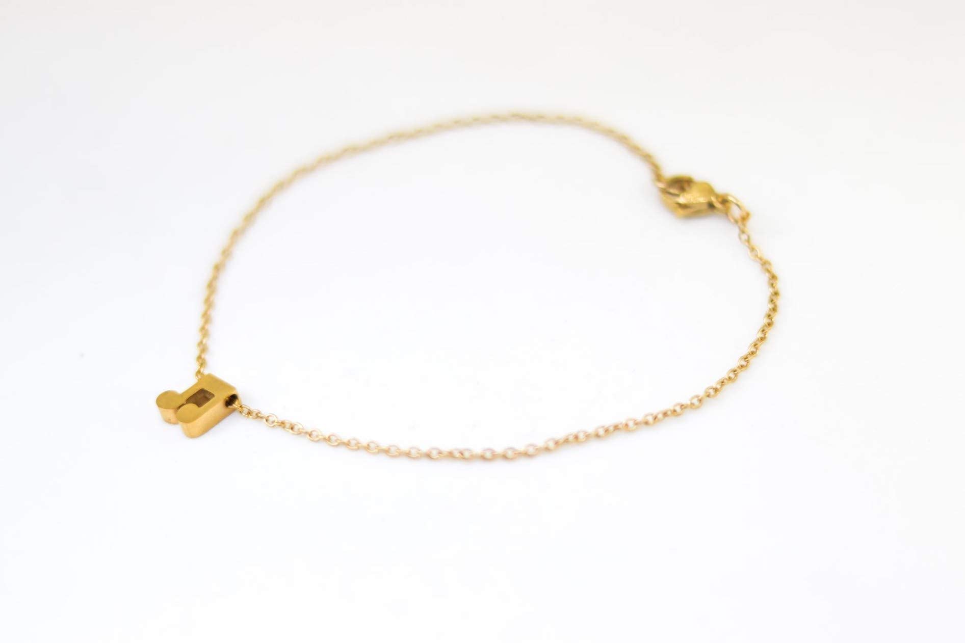 Music Note Bracelet - Gold Chain Charm Jewelry for Her | Gift & Everyday Wear