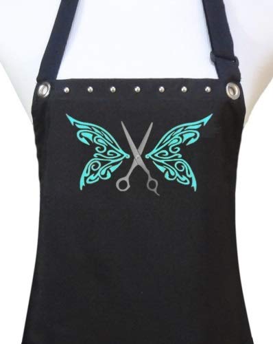 Waterproof Hair Styling Apron with Butterfly Scissors - Professional Salon Barber Cape for Hairdressers & Stylists - Perfect for Haircuts, Coloring, and Salon Treatments