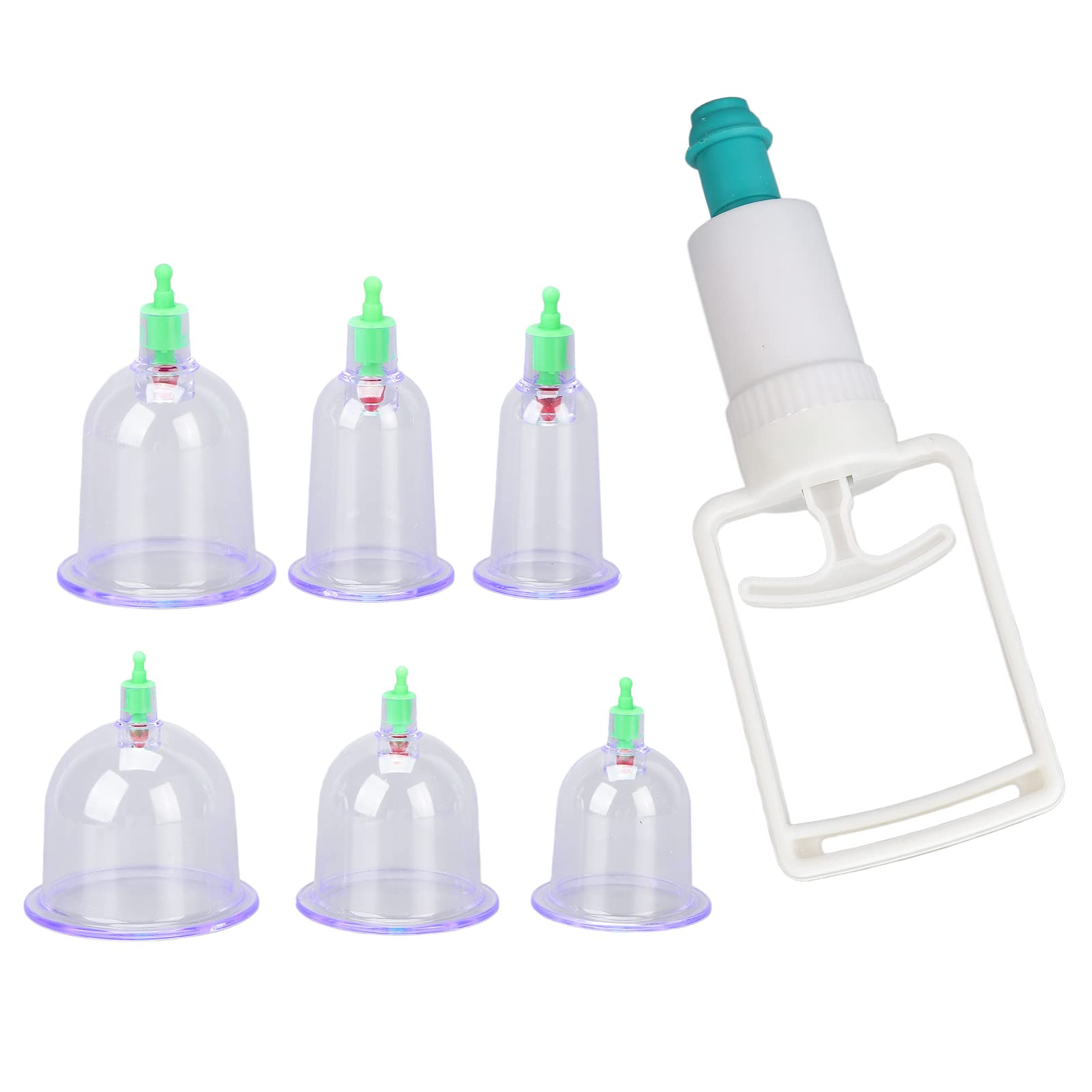 Vacuum Suction Cup Kit - Strong Airtight Cupping Therapy for Muscle Relaxation & Blood Pressure Relief - Home Massage Therapy for Men & Women - Perfect for Back Pain Relief & Post-Workout Recovery