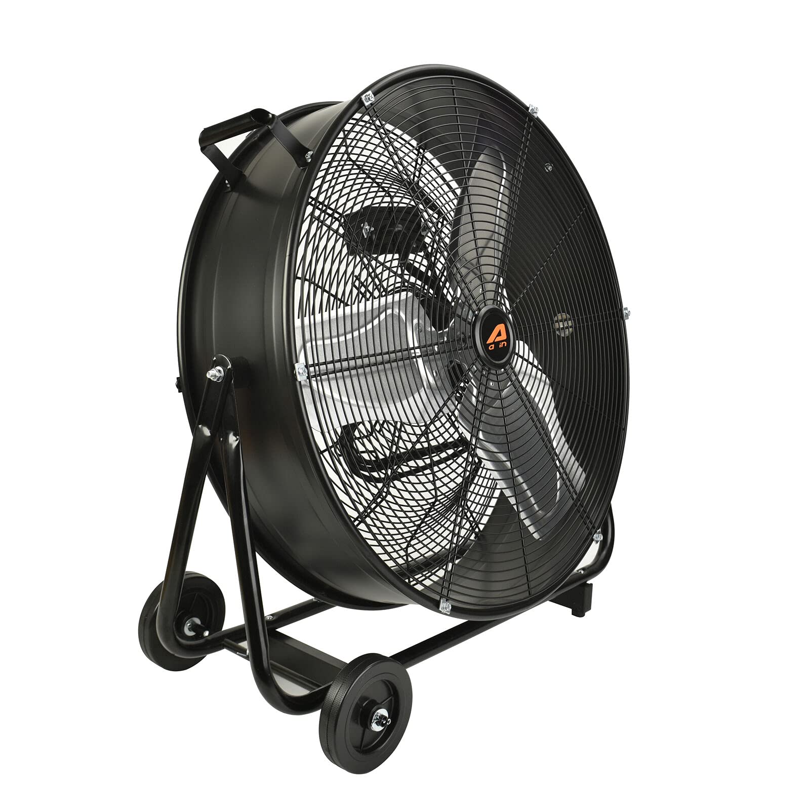 PONO 24 Inch High Velocity Industrial Drum Fan - 7500 CFM Heavy Duty 2-Speed Air Circulator | Metal Blower for Commercial, Residential & Greenhouse Use | Perfect for Warehouses, Workshops & Large Spaces