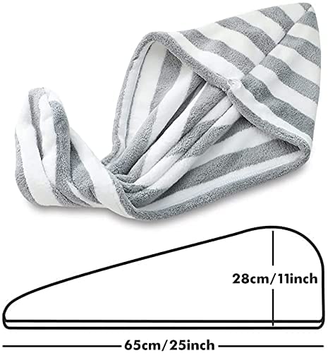 RA8 PRODUCTS 2PCS Ultra Soft Microfiber Hair Towel Wrap for Women - Super Absorbent Quick Dry Hair Towel for Wet Hair - Perfect for Salon, Spa, Gym & Home Use