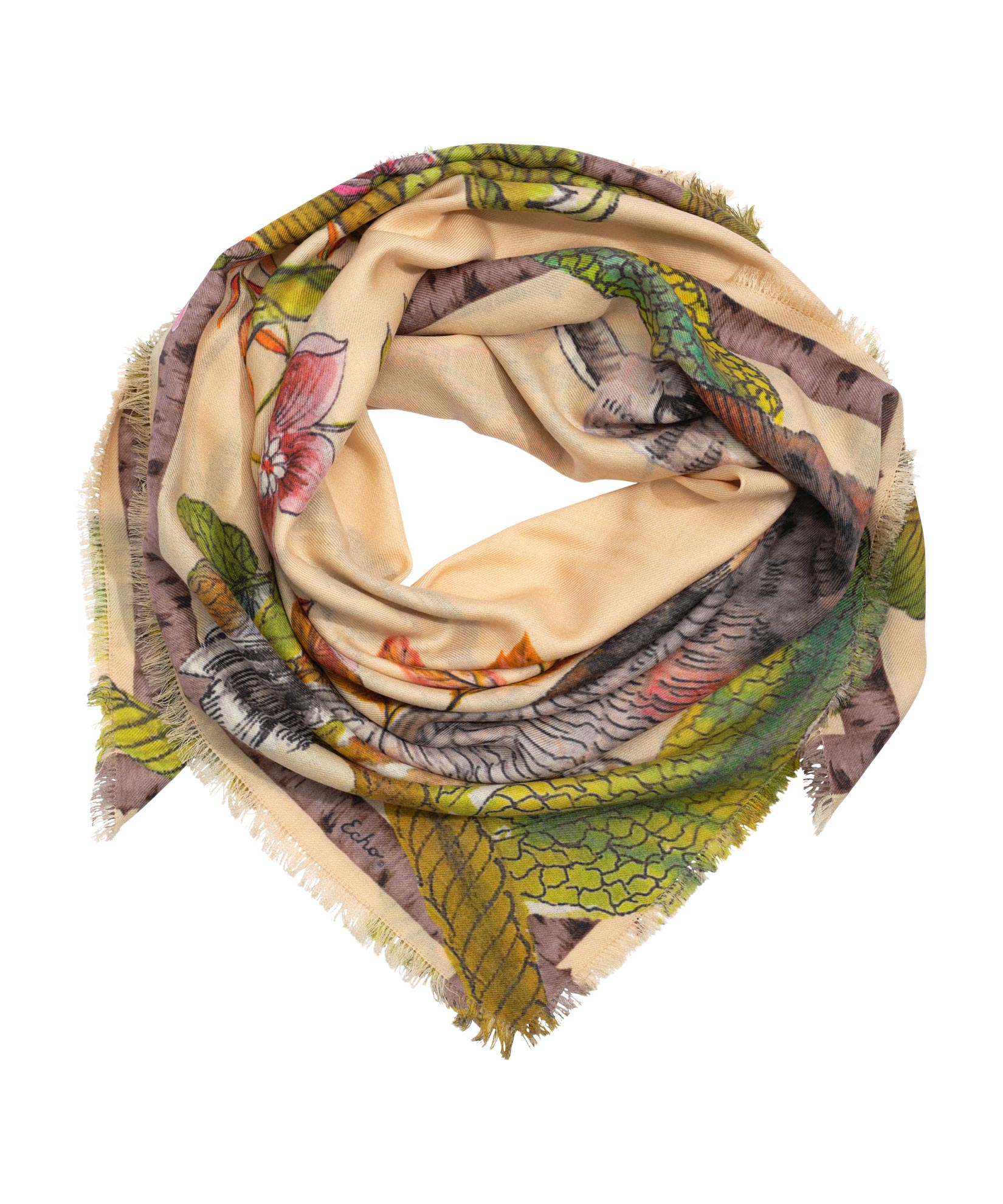 Hoot Hoot Square Scarf - Stylish Owl Print Fashion Scarf for Women - Perfect for Casual Outfits, Office Wear & Gift Giving