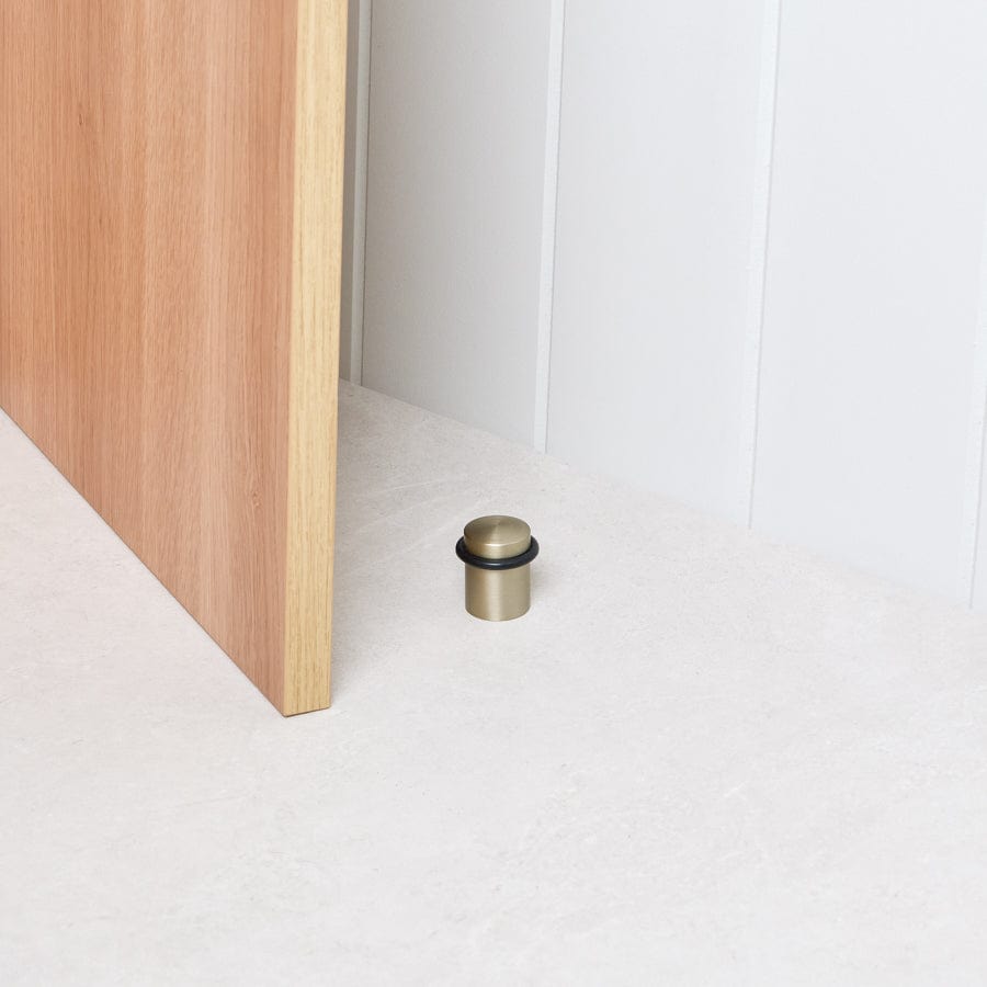 Brushed Nickel Door Stopper - Heavy Duty Door Wedge for Home & Office - Perfect for Bedroom, Bathroom, and Interior Doors