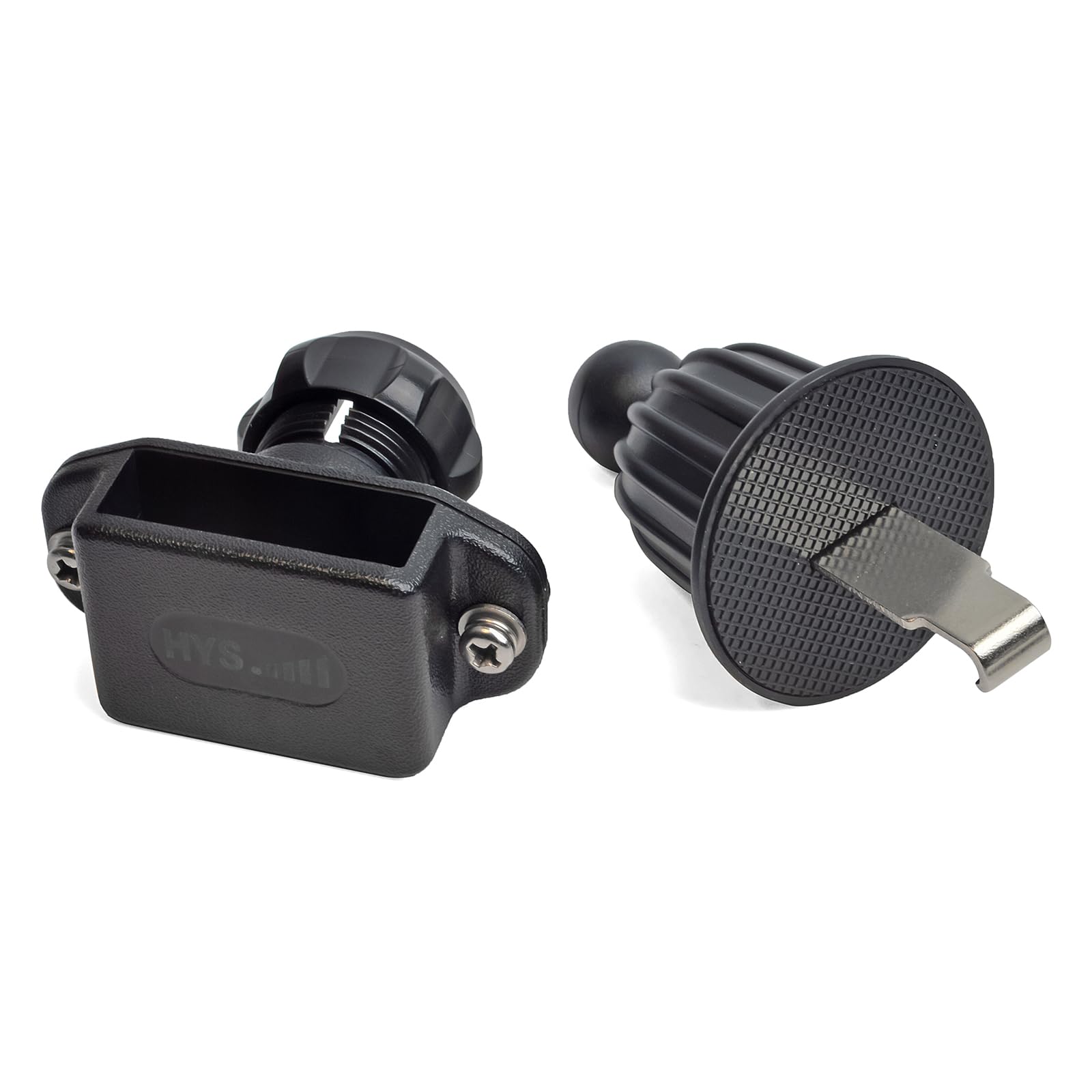 Durable Steel 2-Way Radio Belt Clip & Car Vent Mount Holder for Motorola, BaoFeng, Yaesu, Midland, Cobra, Uniden Walkie Talkies - Perfect for Construction, Security, Outdoor Adventures & Emergency Communication
