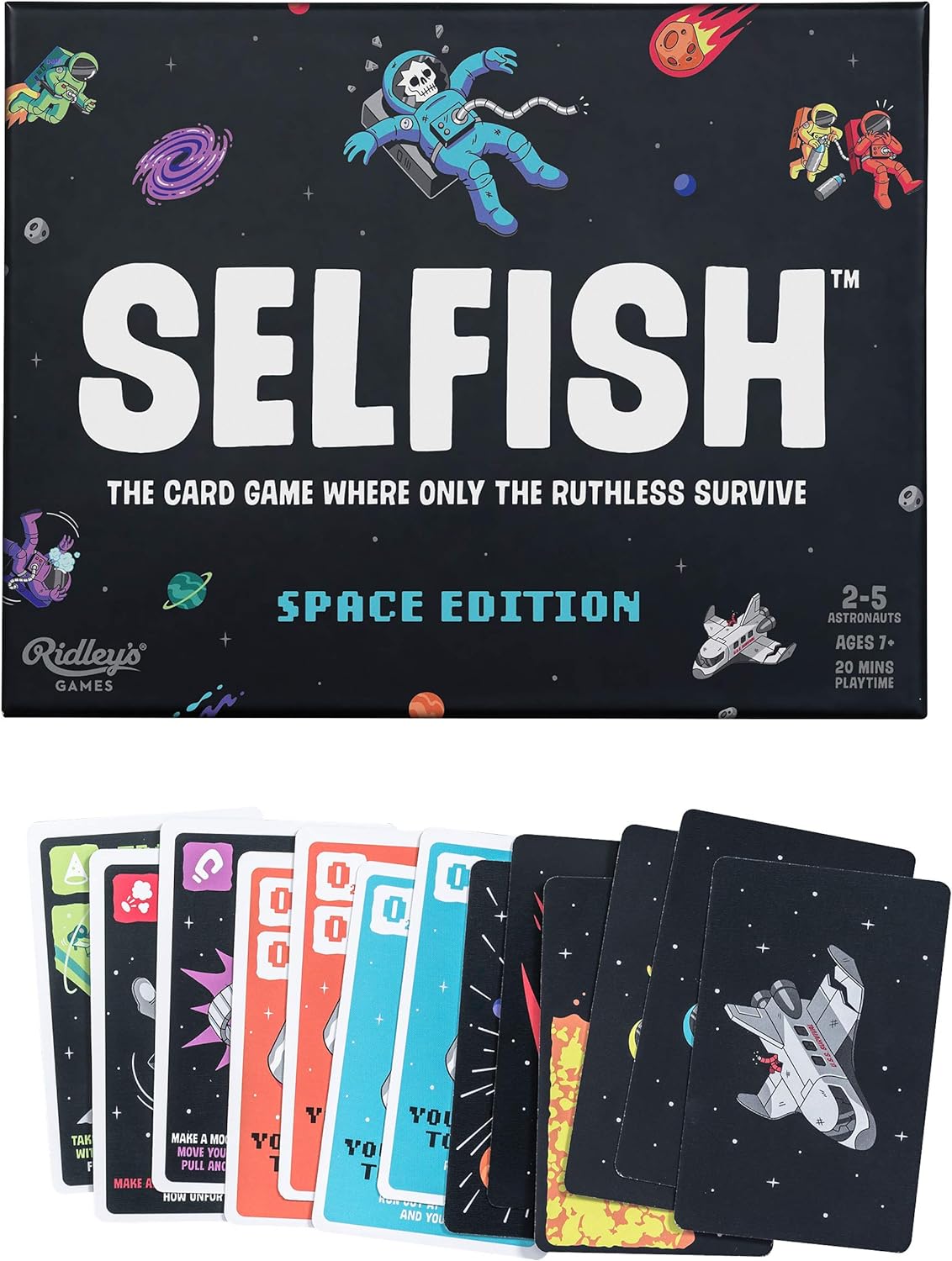 Selfish Space Edition - Strategic Card Game for Family & Friends | Fun Party Game for Game Nights & Gatherings