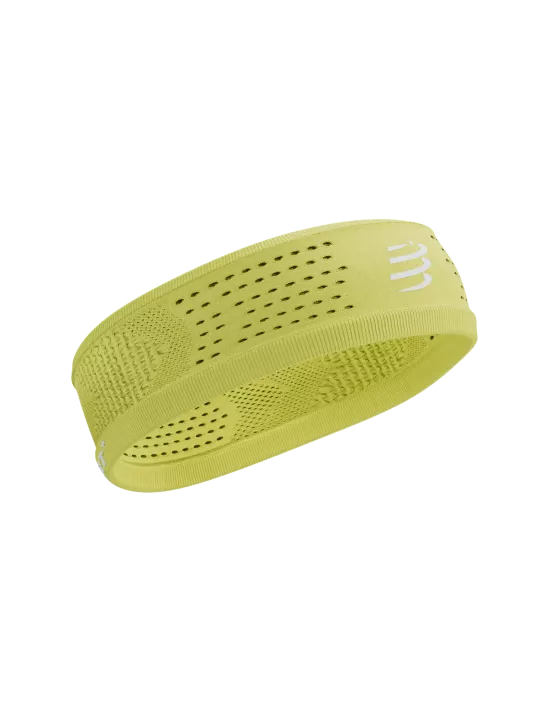 Compressport Unisex Thin Headband On/Off - Sweat-Wicking Sports Headband for Running, Cycling & Workouts - Green Sheen
