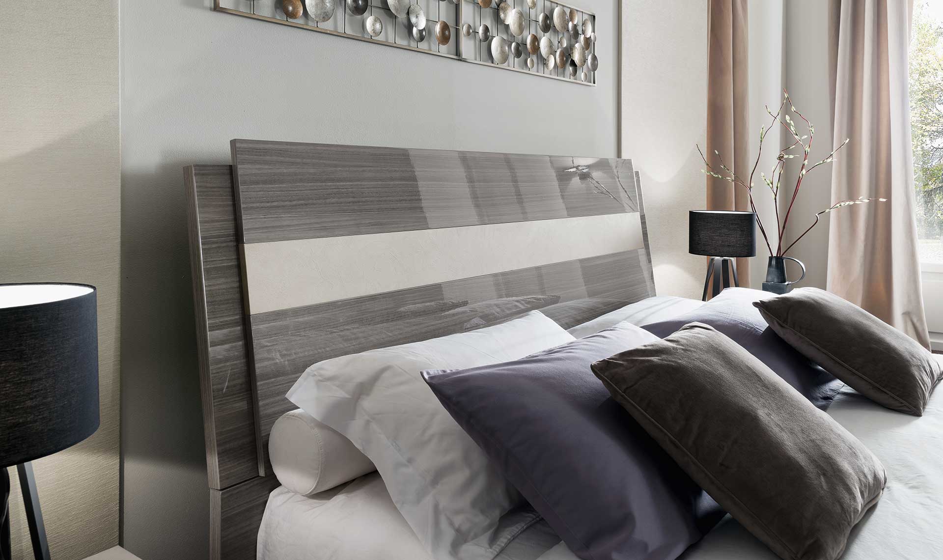 ALF IRIS BEDROOM COLLECTION - Modern Bedroom Furniture Set with Nightstand & Dresser - Perfect for Master Bedroom, Guest Room & Apartment Decor