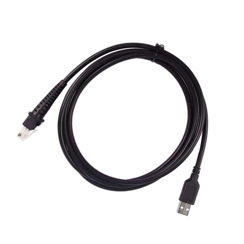 10-Pack 6ft USB Cable for Datalogic Barcode Scanner - Compatible with D100, GD4130, QD2130, GD4430, QW2120, QD2100 Models - Fast Charging & Data Sync for Retail, Warehouse & Inventory Management