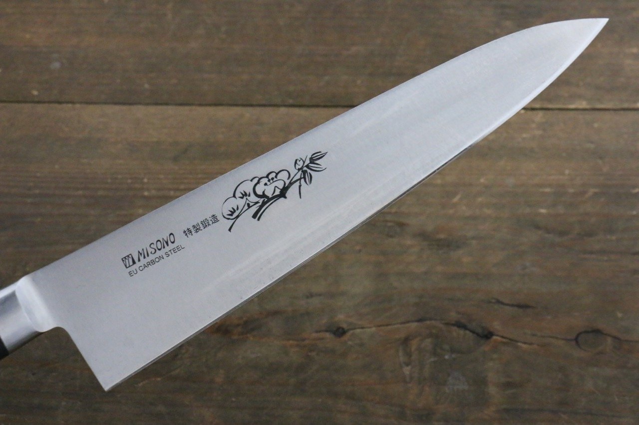 Premium Misono Swedish Steel Ume Engraved Gyuto Chef Knife 210mm - Japanese Kitchen Knife for Professional Chefs & Home Cooking, Perfect for Slicing, Dicing & Precision Cutting