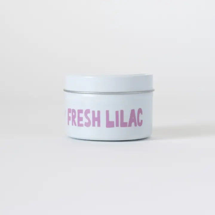 Fresh Lilac Scented Soy Wax Candle in 4oz Tin - Perfect for Home Relaxation, Spa Days & Romantic Ambience