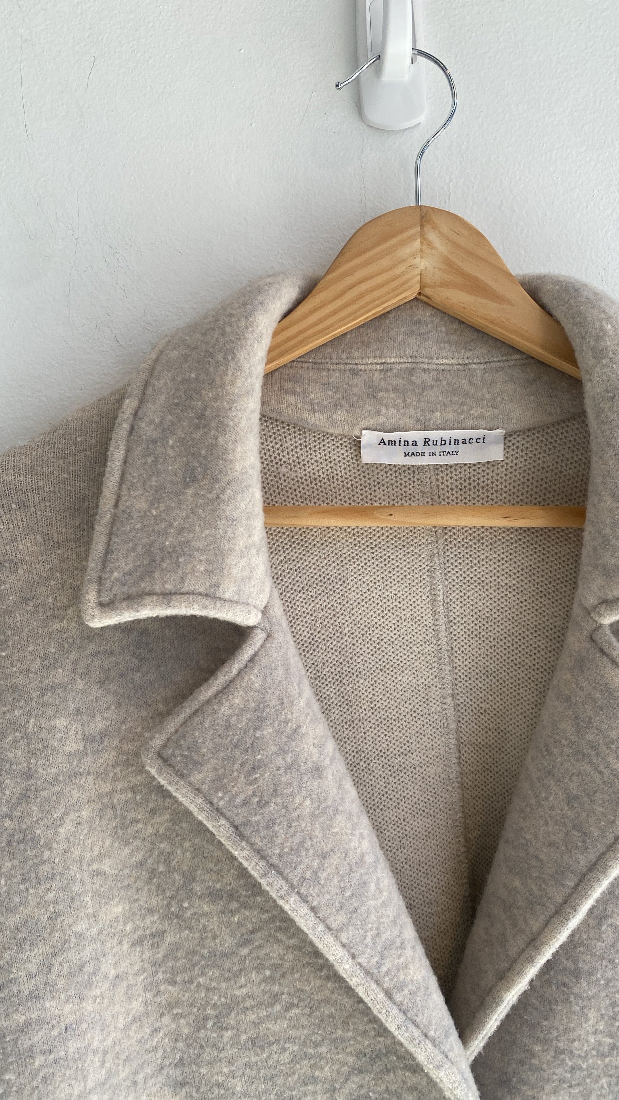 Amina Rubinacci Women's Knit Coat - Soft & Stylish Winter Outerwear for Casual & Office Wear | Size 40