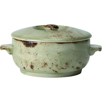 Steelite Craft 15 Oz Soup Bowl Set of 6 - Durable Green Ceramic Bowls for Soup, Salad, Cereal | Perfect for Restaurants, Cafes & Home Dining