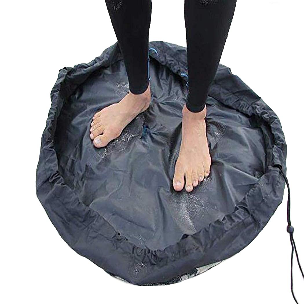 Waterproof Beach Changing Mat & Wetsuit Storage Bag - Quick Dry Sandproof Surf Gear Organizer for Swimwear, Surfing, and Outdoor Activities