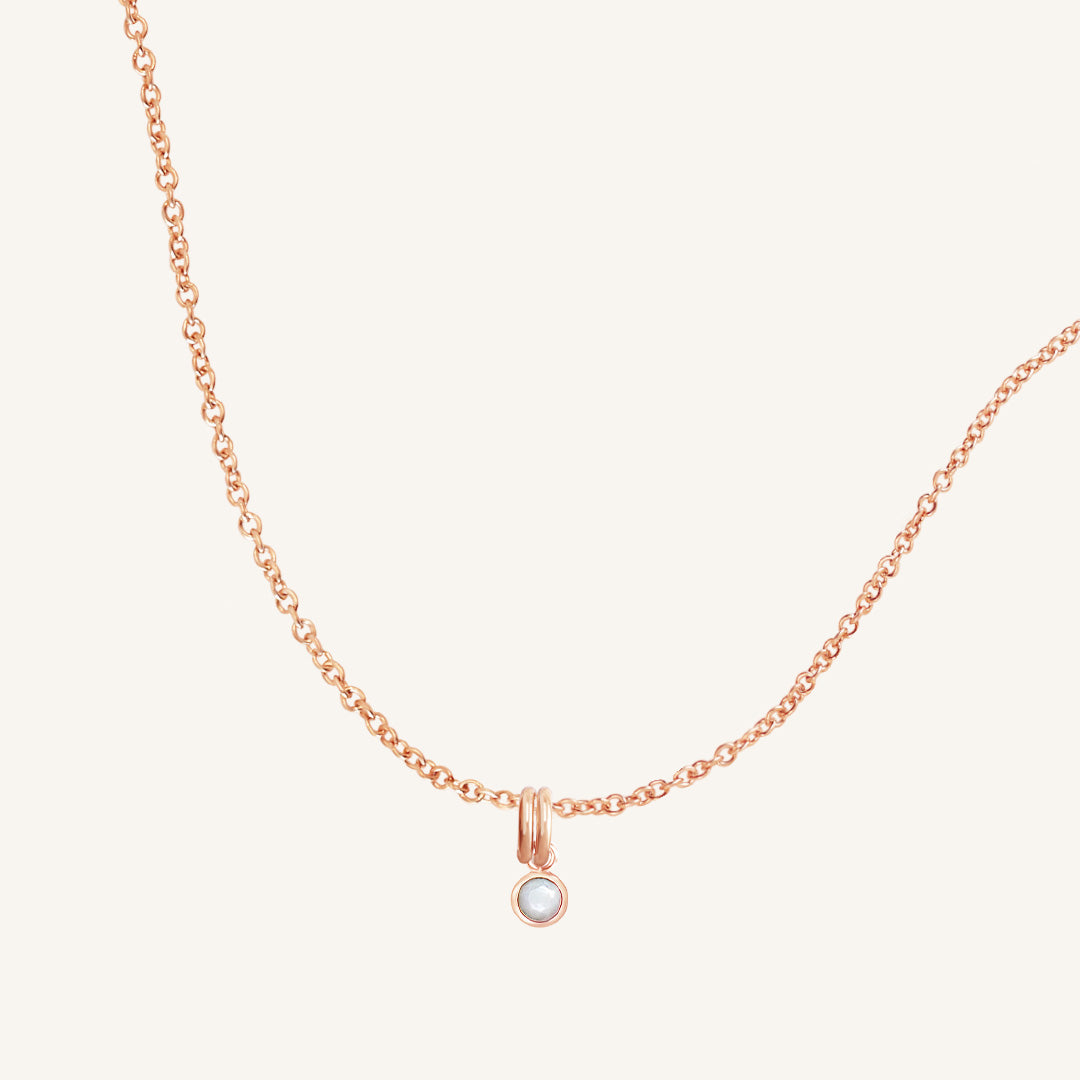 Birthstone Charm Necklace - Personalized Aura Jewelry for Women - Perfect Gift for Birthday, Anniversary & Mother's Day - Elegant Everyday Wear & Special Occasions