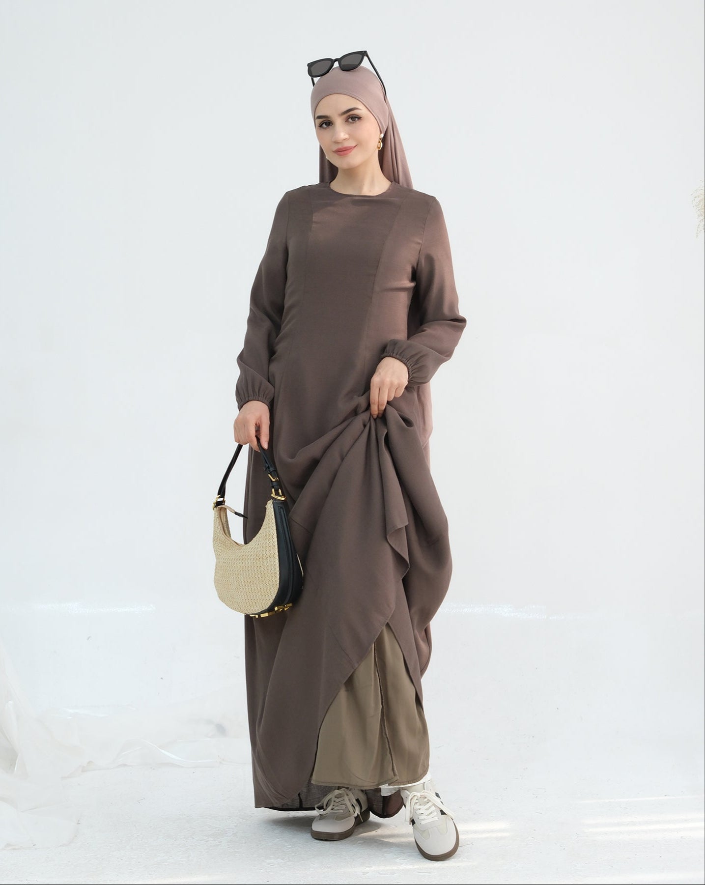 Isabella Maxi Dress for Women - Elegant Brown Long Flowy Summer Dress | Perfect for Beach, Vacation, and Casual Outings
