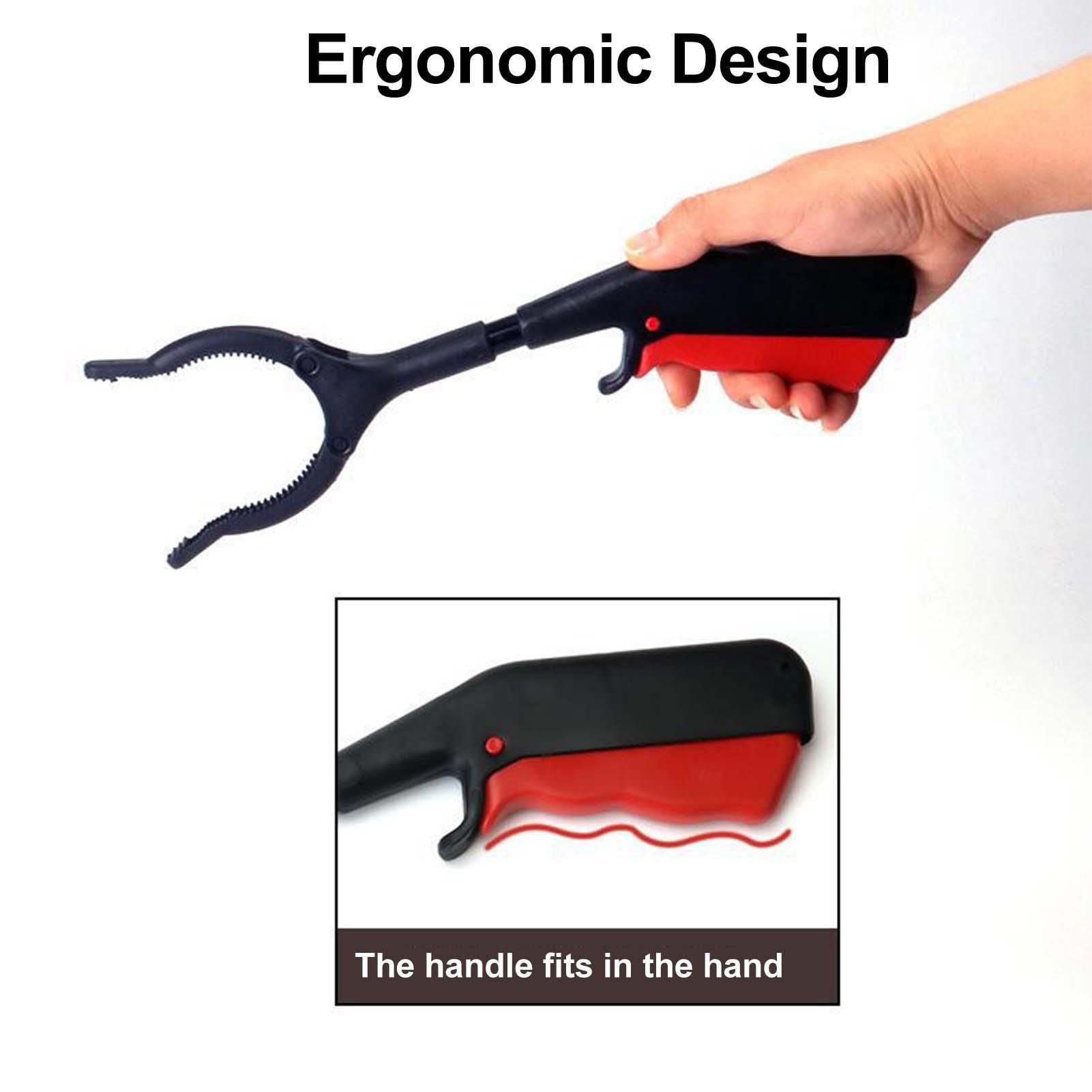 Reacher Grabber Tool - 11.81 Inch Non-Slip Claw Pick Up Stick with Ergonomic Handle | Mobility Aid & Assist Tool for Elderly, Disabled | Perfect for Trash Pickup, Gardening, and Hard-to-Reach Items (30cm Extended Reach)