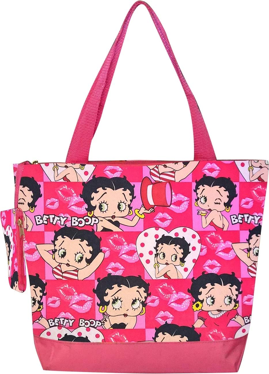 Stylish Betty Boop Diaper Bag - Large Tote Handbag for Moms with Multiple Pockets | Perfect for Baby Essentials, Travel & Daily Use (BC317A#AH)