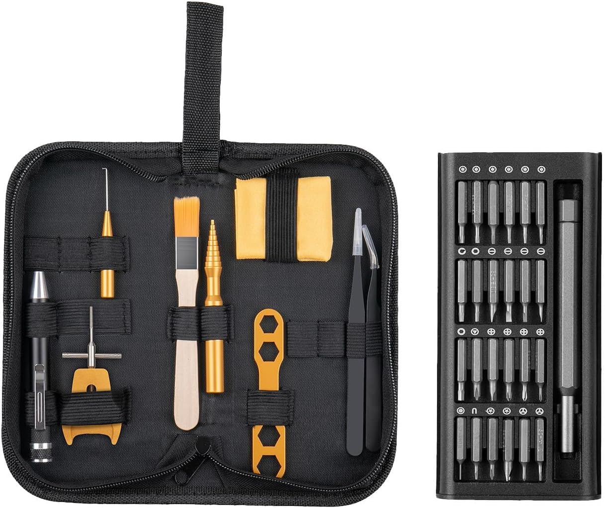 QUA'ANNYU Upgraded 24-in-1 Fishing Reel Maintenance Kit with Screwdriver - Professional Cleaning, Care & Repair Tools for Saltwater & Freshwater Fishing Gear - Perfect for Anglers & DIY Rod Maintenance