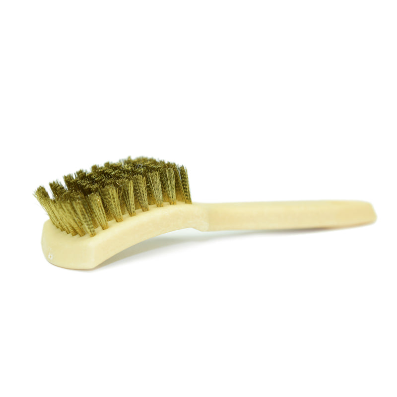 Heavy Duty Brass Bristle Tire Cleaning Brush (2-Pack) - Perfect for Car, Truck & Motorcycle Tire Detailing & Wheel Maintenance
