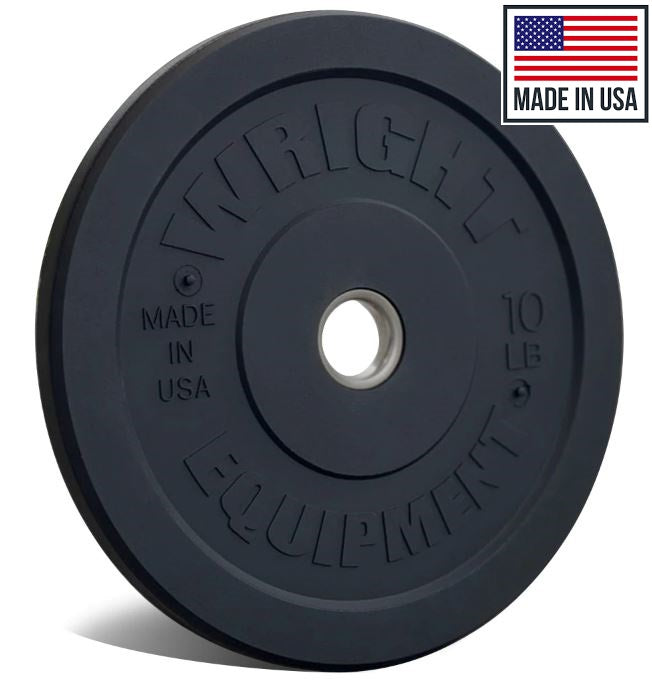 Premium Wright AMP Bumper Plates – USA Made – Durable Olympic Weight Plates for CrossFit, Powerlifting & Home Gym Workouts