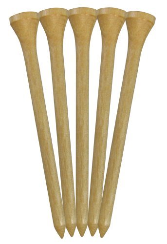 Premium Pride Golf Tees 3-1/4 Inch Natural Wooden Golf Tees - 400 Count Pack for Driving Range & Tournament Play - Durable & Eco-Friendly Golf Accessories