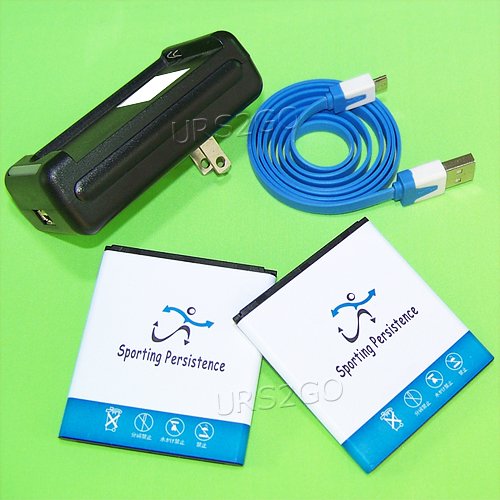 Samsung Galaxy Amp Prime SM-J320A Replacement Battery - 3500mAh High Capacity Rechargeable Battery with USB/AC Charger & Sync Cable for Cricket Wireless - Perfect for Travel, Work & Emergency Power Backup