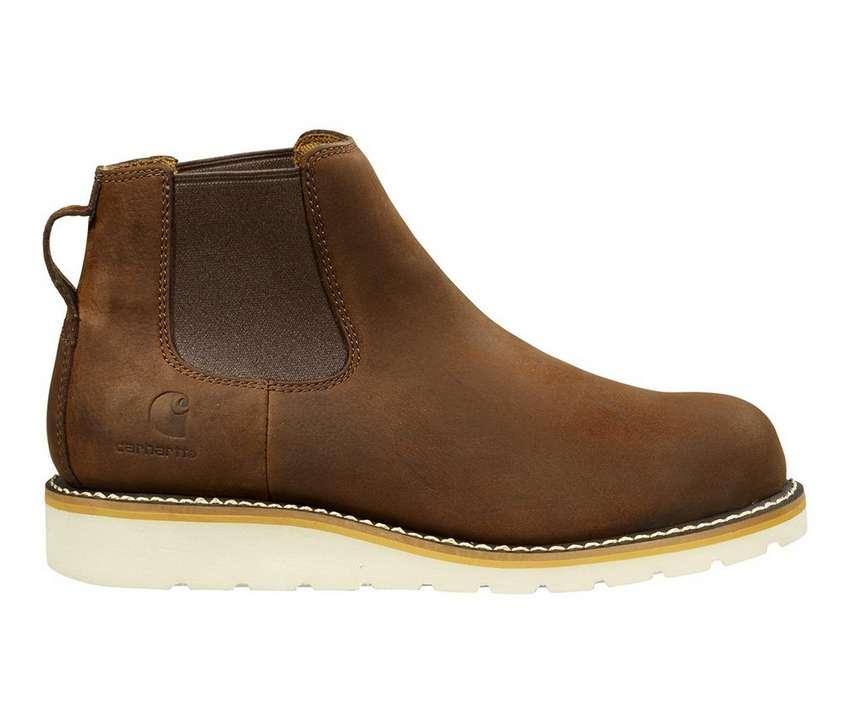 Men's FW5233 M Wedge Steel Toe Chelsea Work Boots - Waterproof Safety Shoes for Construction, Warehouse & Outdoor Work - Slip Resistant & Comfortable Work Boots for Men