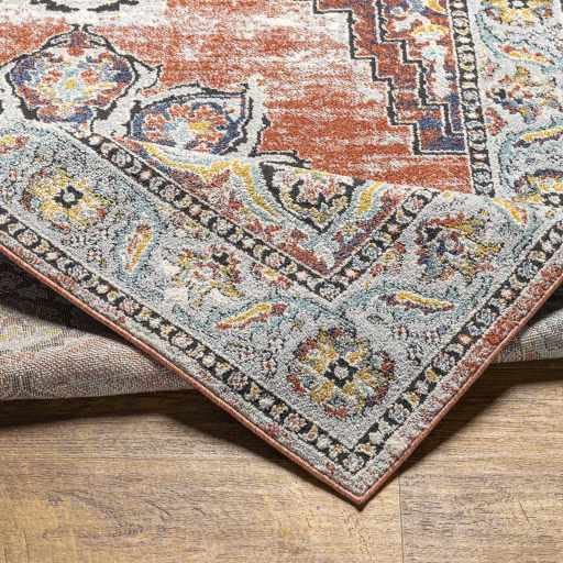 Premium Hauteloom Calilayan Traditional Area Rug - Rust, Blue, Black - 7'10
