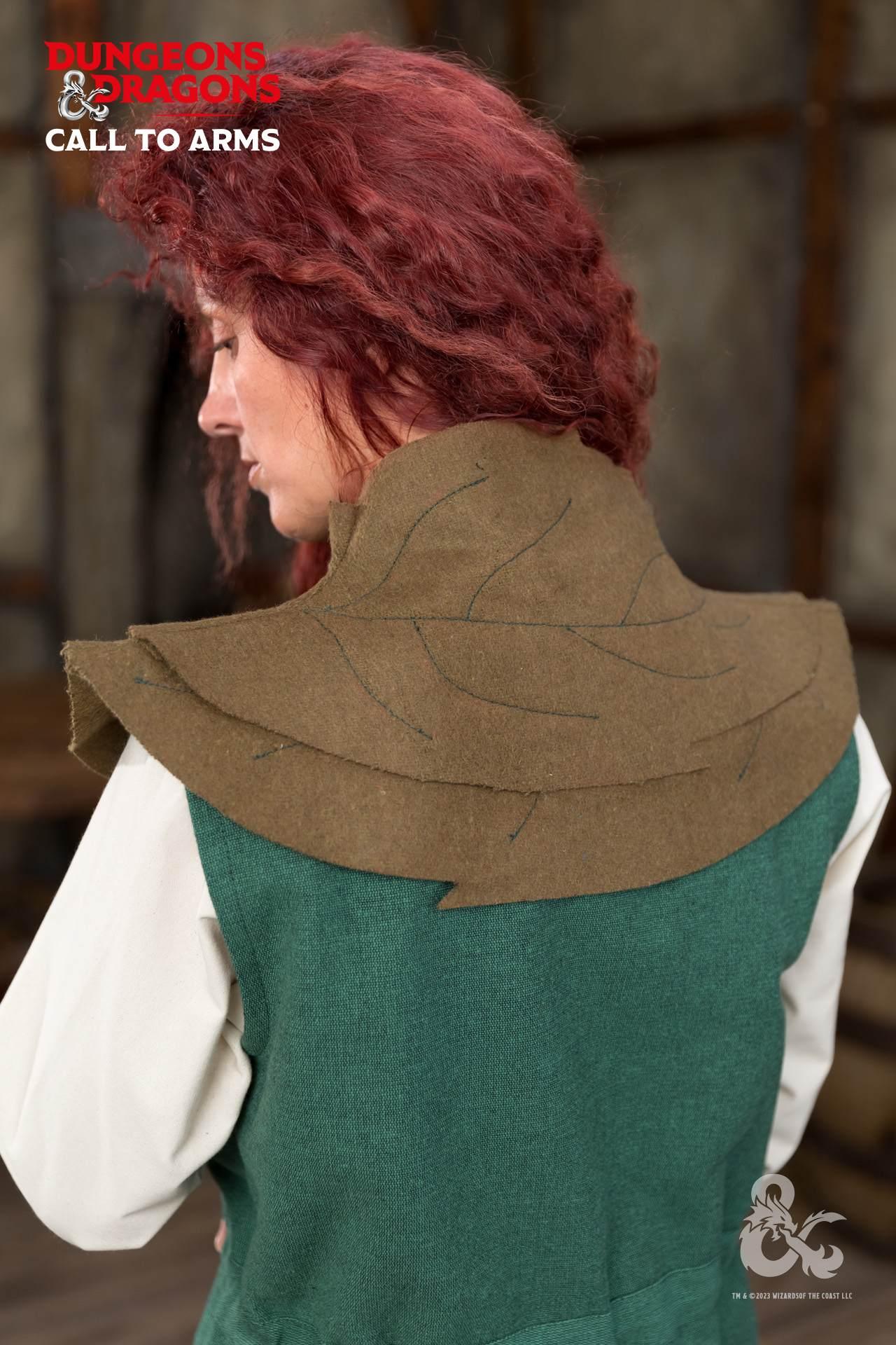 Dungeons & Dragons Druid Cape - Autumn Green Cloak for Fantasy Cosplay & LARP Costumes | Perfect for RPG Gaming & Medieval Renaissance Faires
