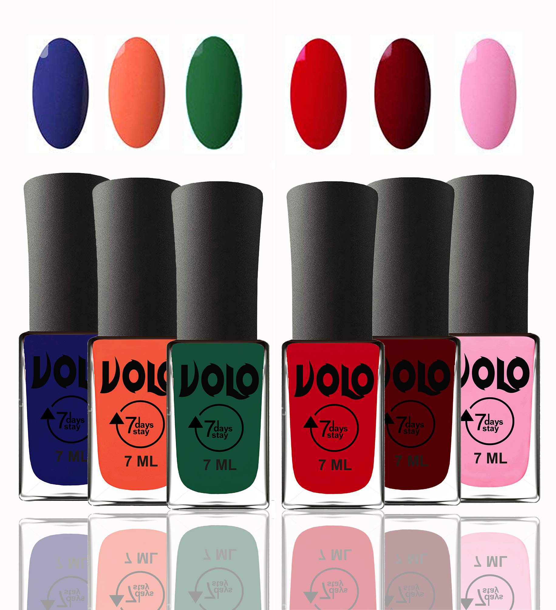 Volo 12-Piece Nail Polish Set for Women & Girls - Long Lasting, Multi-Color Nail Paints - Perfect for Manicures, Pedicures, and DIY Nail Art at Home