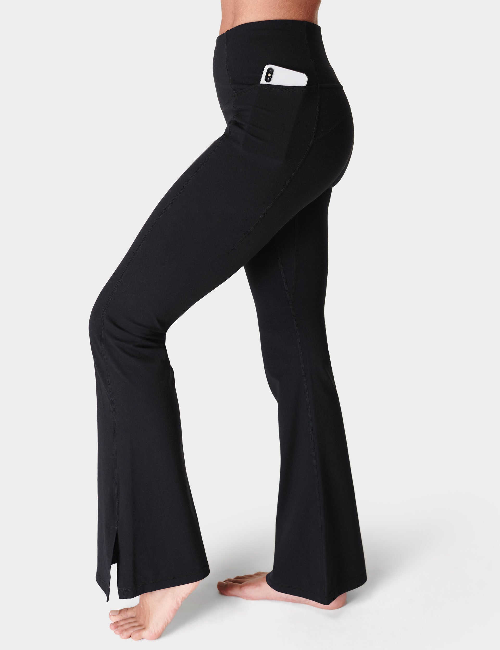 Super Soft High Waist Flare Yoga Pants for Women - Stretchy & Comfortable Black Workout Leggings - Perfect for Yoga, Gym, Running & Lounge Wear
