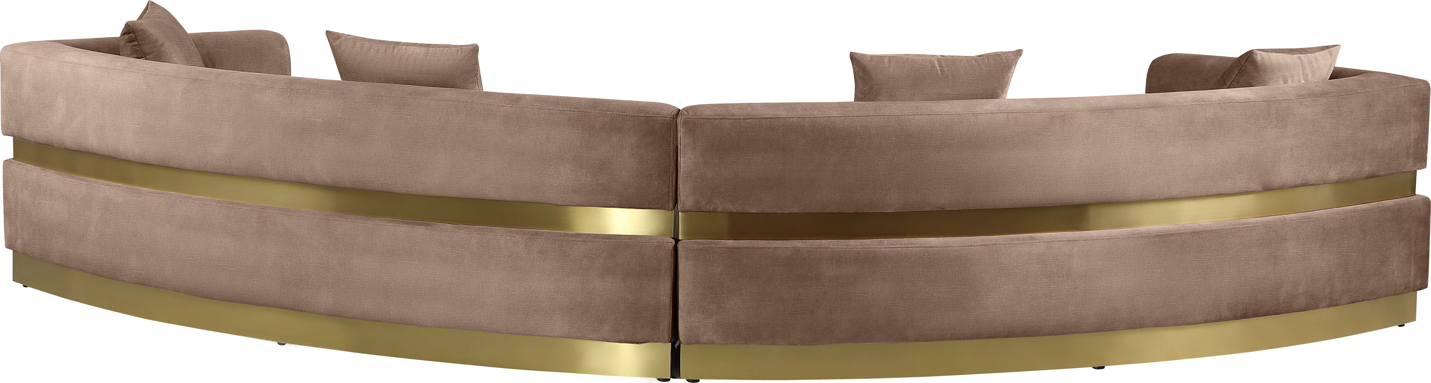 Belsa Velvet 2-Piece Sectional Sofa Set - Modern L-Shaped Couch with Soft Velvet Upholstery for Living Room, Lounge & Family Room Comfort