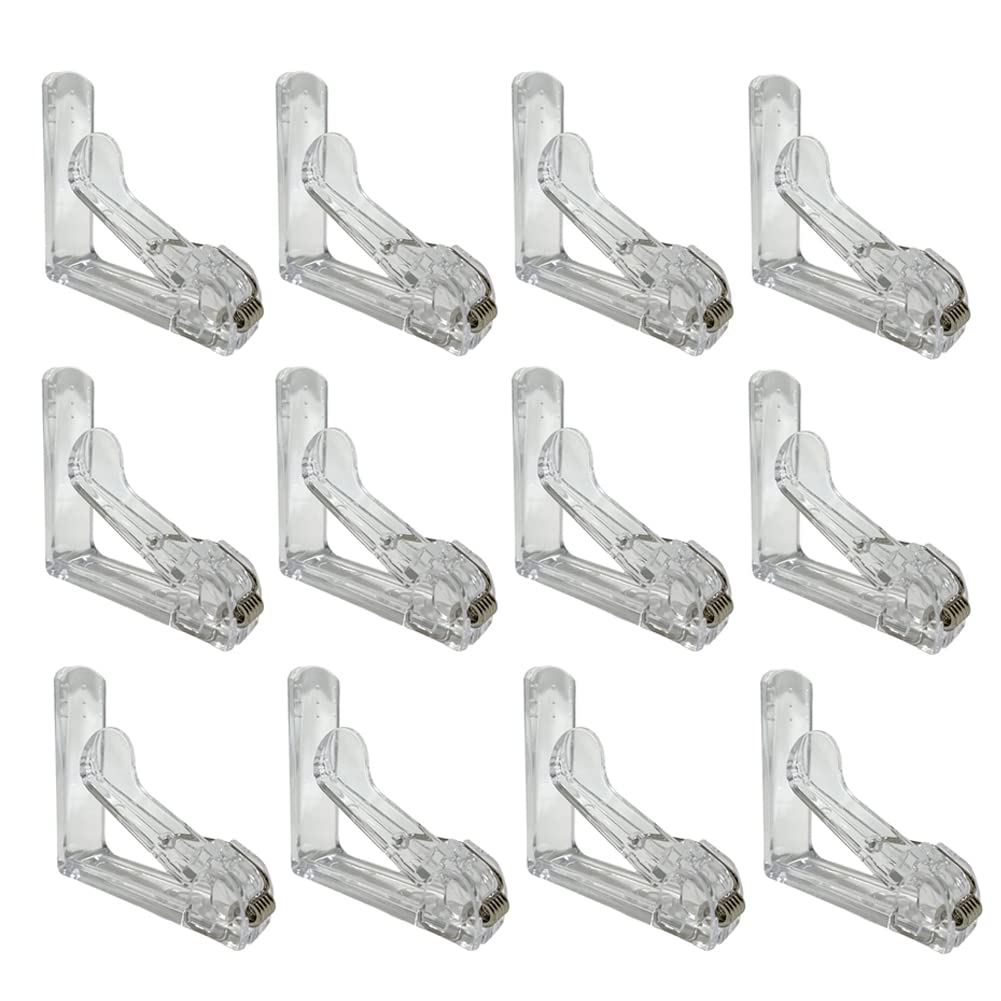 20 Pcs Clear Plastic Tablecloth Clips - Heavy Duty Picnic Table Cover Clamps for Home, Kitchen, Restaurant - Secure Tablecloth for Outdoor Parties, BBQs & Events