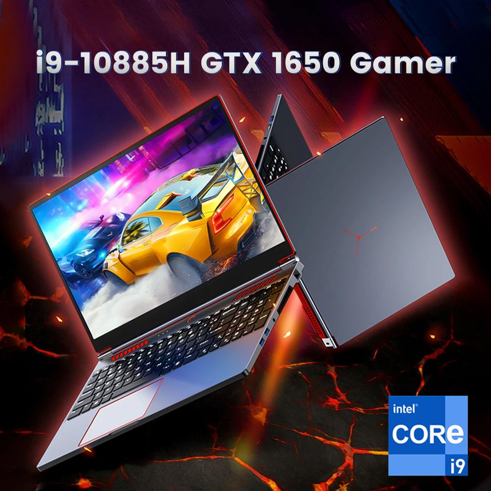 Tuofudun 16.1 Inch Gaming Laptop - Intel Core i9 10885H/i7, GTX 1650 4GB GPU, 144Hz IPS FHD Display, Windows 11 Ultrabook - Perfect for Esports, VR Gaming & Content Creation