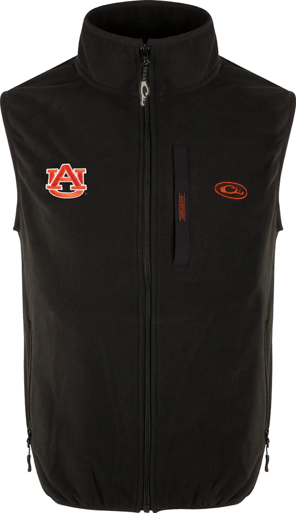 Drake Waterfowl Auburn Camp Fleece Vest for Men - Lightweight Hunting & Outdoor Insulated Jacket - Warm Camo Fleece Vest for Hunting, Fishing, Camping & Cold Weather Activities