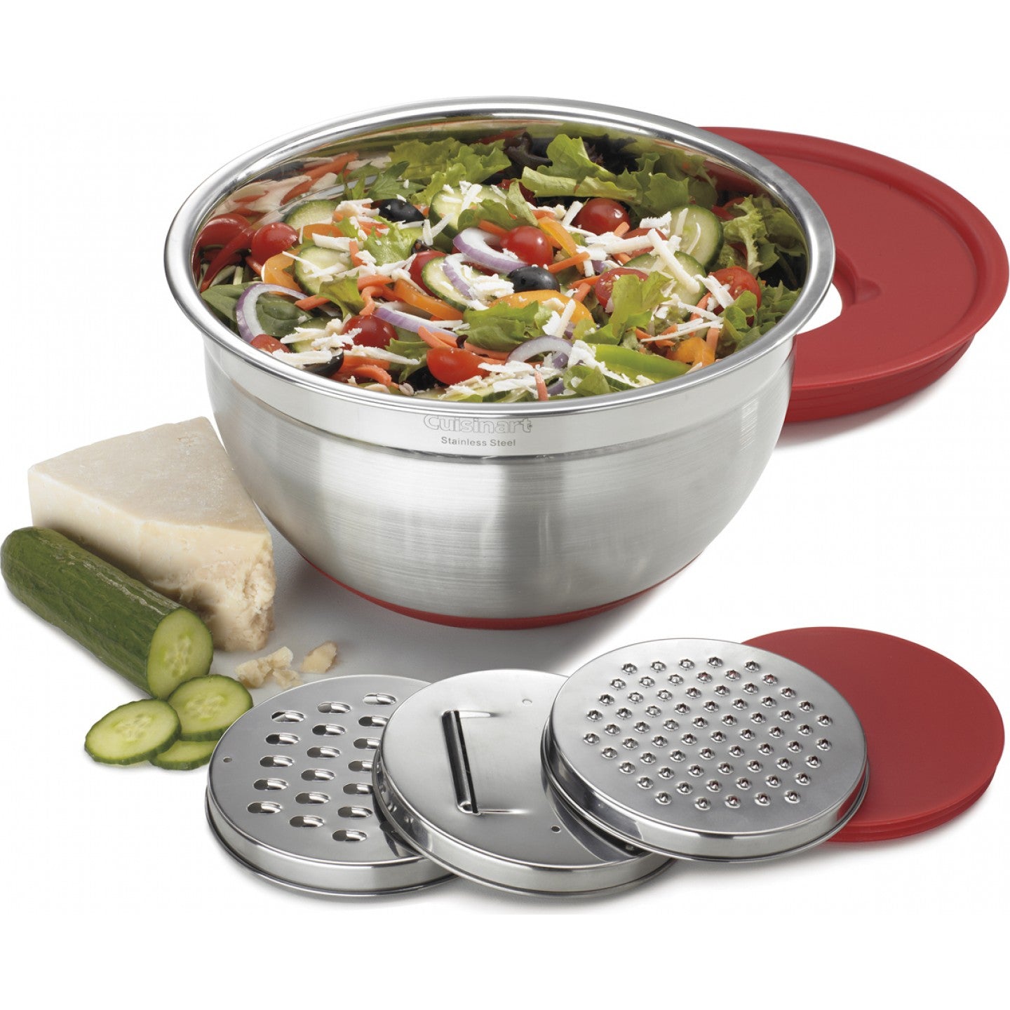 Cuisinart Multi-Purpose Prep Bowl with Built-in Graters - Perfect for Chopping, Slicing & Food Prep - Ideal for Kitchen, Meal Prep & Entertaining