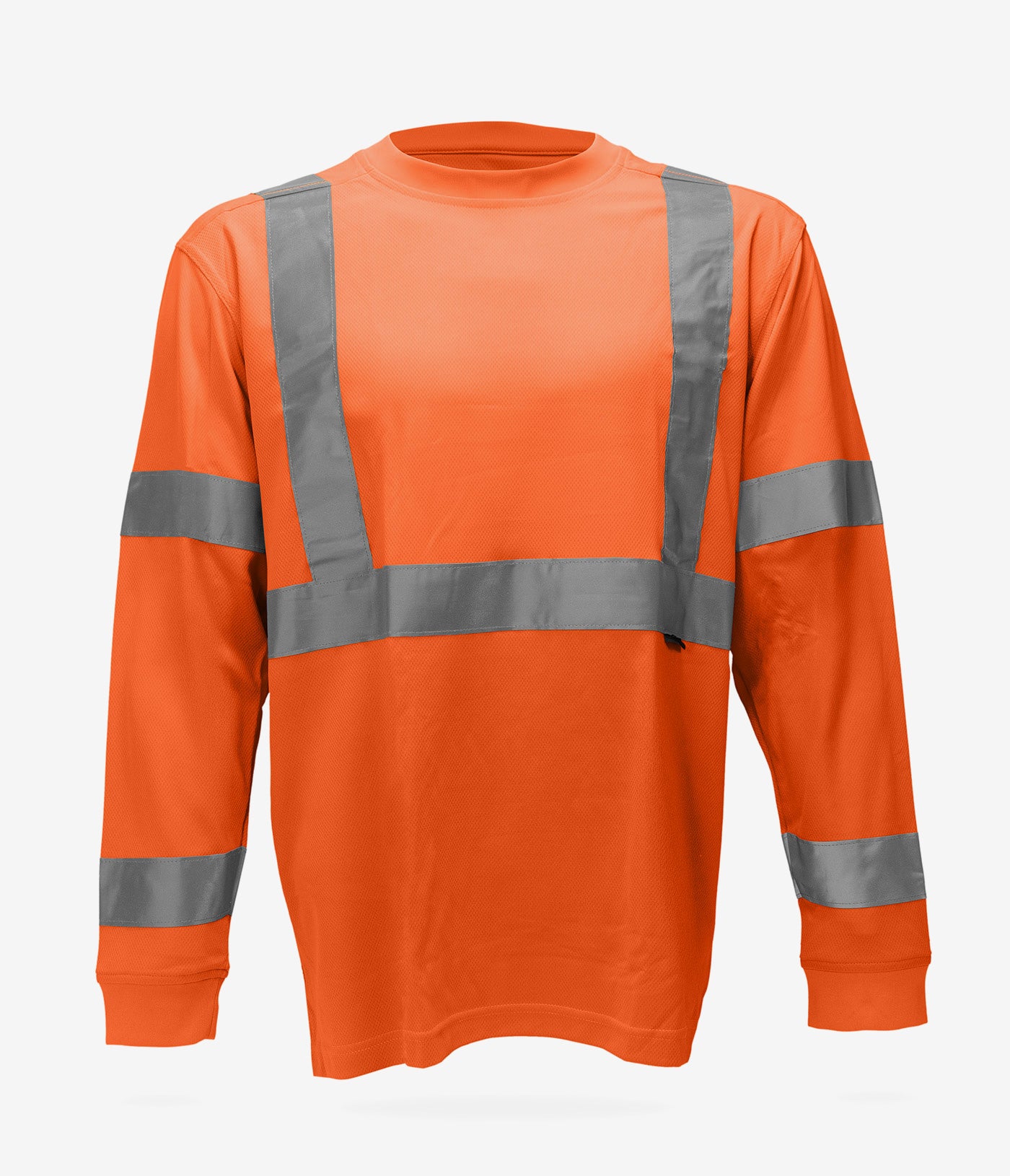 Wolverine High Visibility Caution Long Sleeve T-Shirt for Men - Safety Workwear for Construction & Outdoor Jobs
