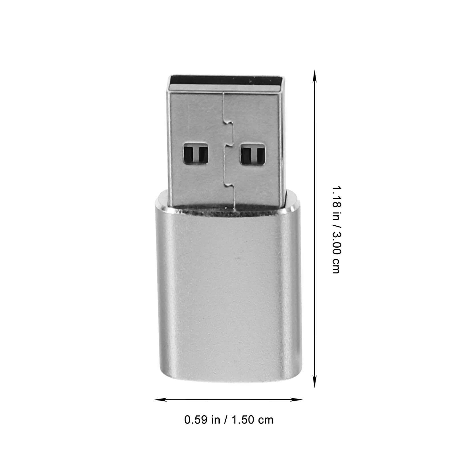 Hemobllo 4-Pack USB C Adapter - USB to USB-C Converter for Phone, Tablet & Laptop - Fast Charging OTG Adapter with Aluminum Alloy Design - Perfect for Travel, Work & Home Charging