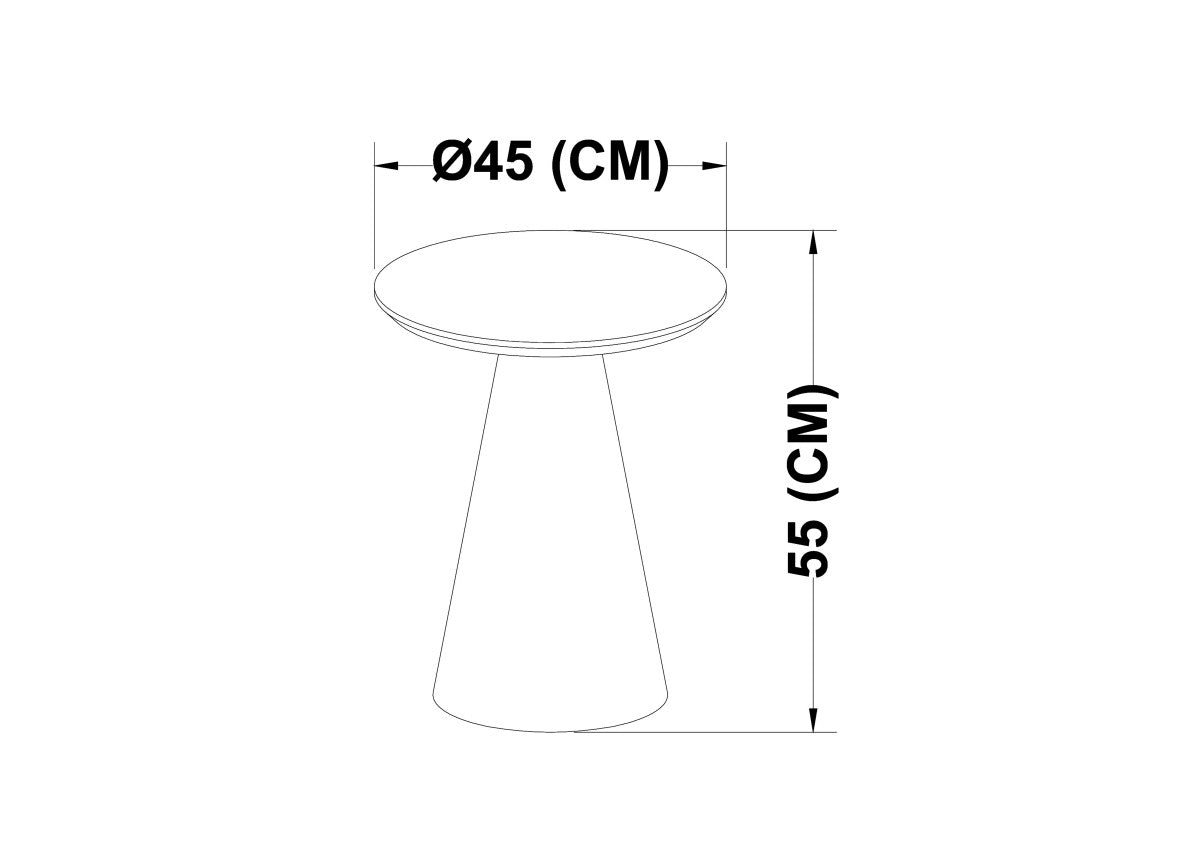 Modern Espresso Accent Table - Small Side Table for Living Room, Bedroom, or Entryway - Perfect for Decor, Lamps, and Plants