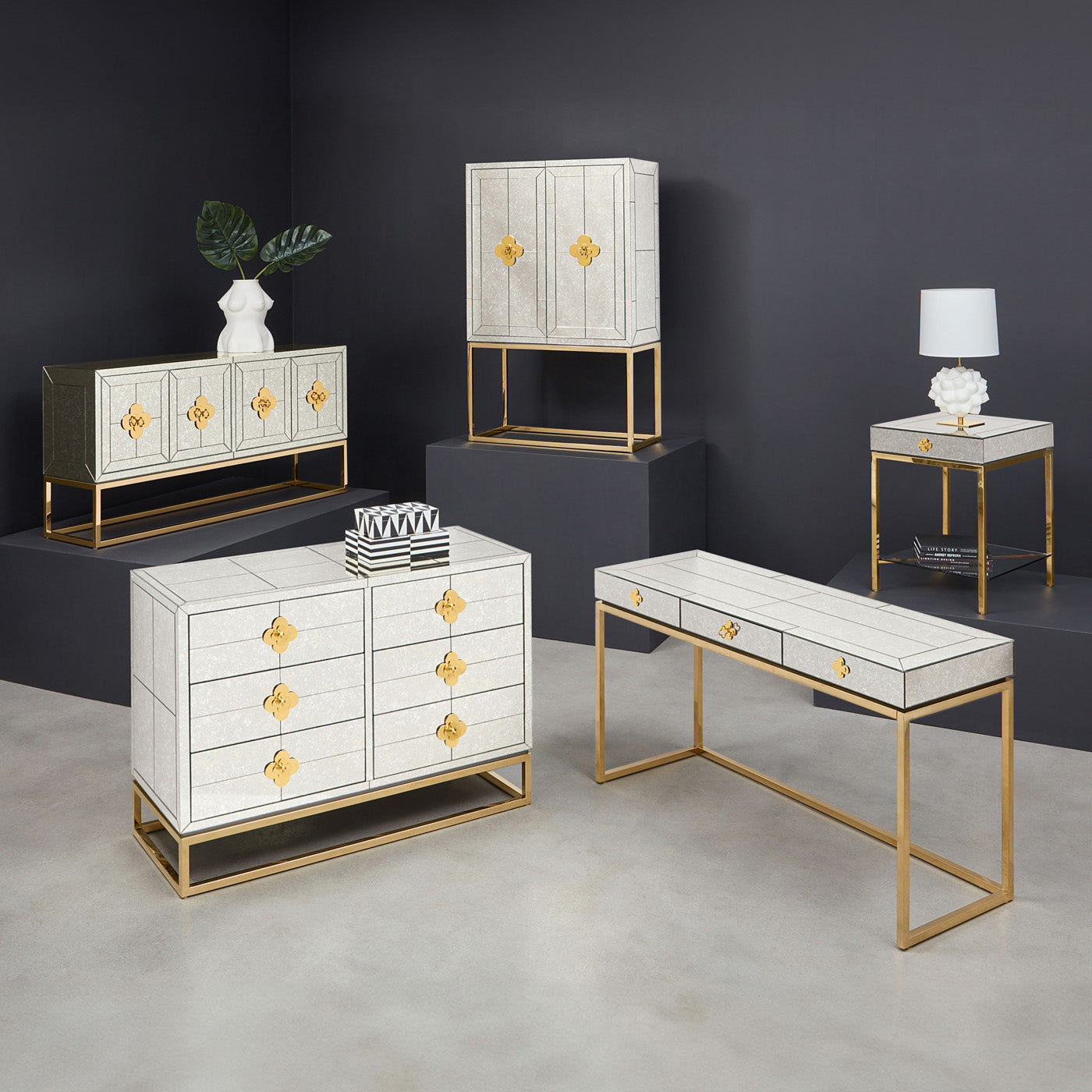 Delphine Desk - Modern Writing Desk for Home Office, Study & Workspace | Stylish & Functional Home Office Furniture for Small Spaces