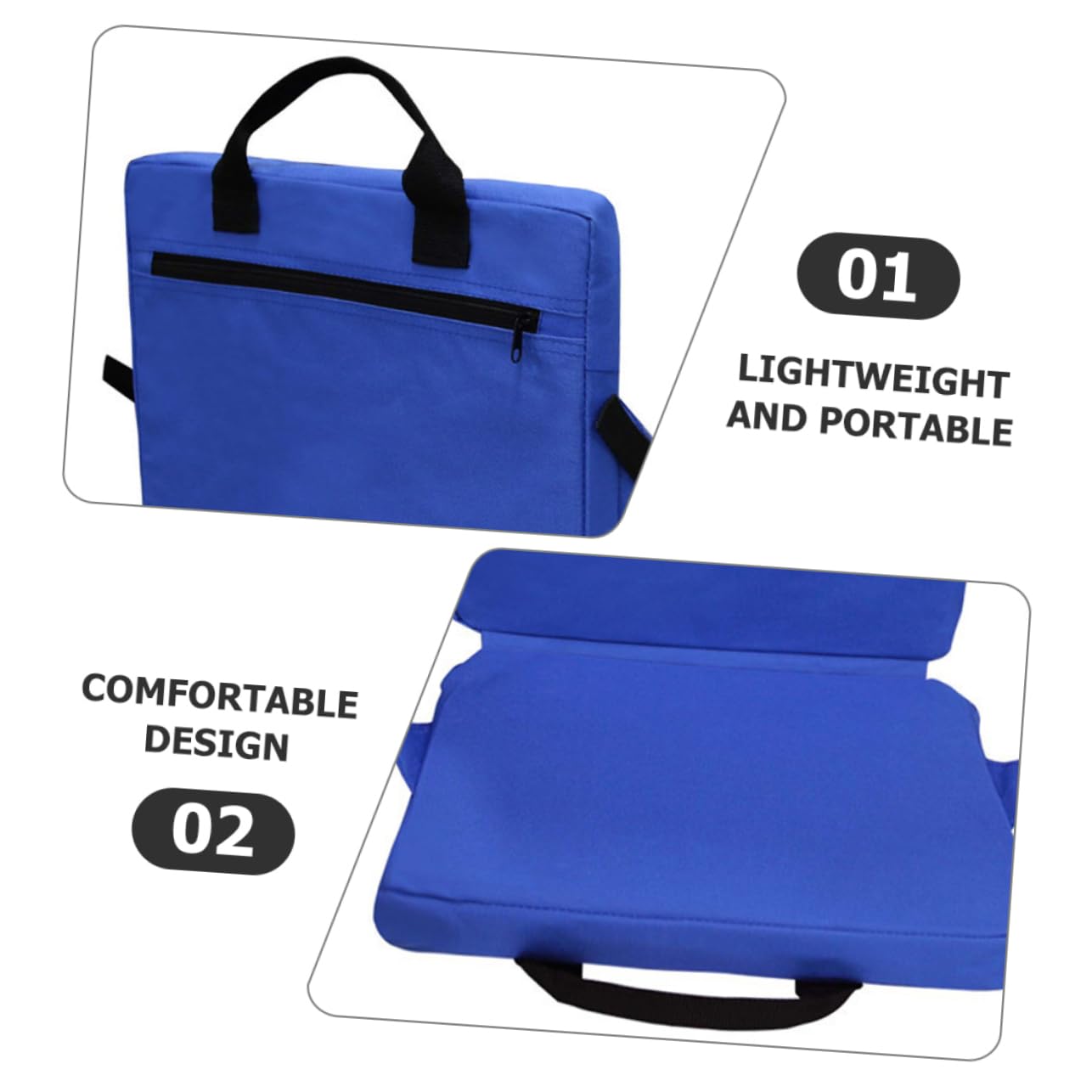 BIUDECO Ergonomic Bench Cushion - Comfortable Outdoor Seat Pad with Padded Backrest - Perfect for Camping, Beach, Stadium, Picnics, and Outdoor Leisure Activities - Supports Back for Long Sitting Comfort