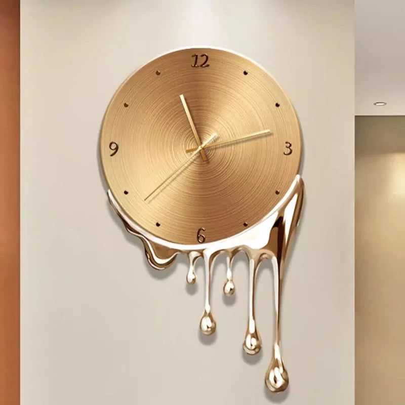Large Melted Wall Clock - Unique Dali-Inspired Home Decor for Living Room, Bedroom & Office | Modern Artistic Wall Art Gift