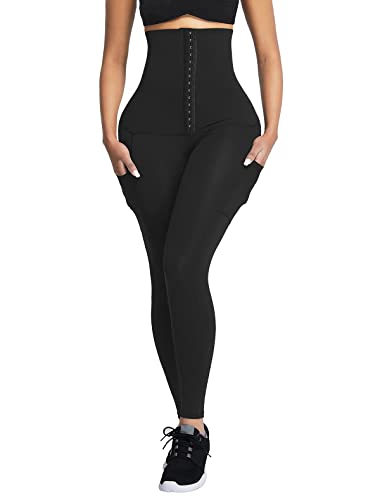 #1 Snatch Pockets Corset Leggings - Black