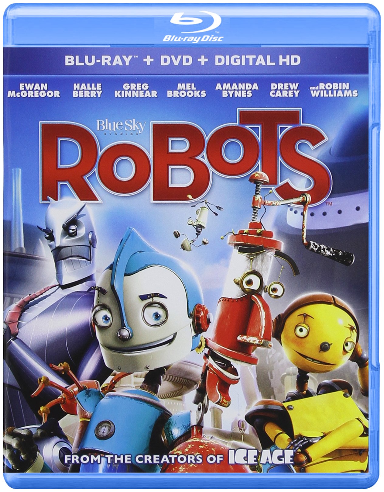 Robots Blu-ray Movie - Animated Family Film with Robin Williams | Perfect for Kids Movie Nights & Family Entertainment
