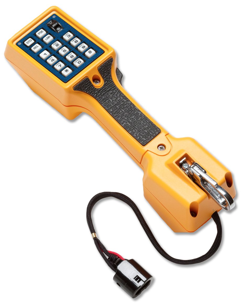 Fluke Networks TS22A Telephone Test Set with 346A Plug - Professional Line Testing Tool for Telecom Technicians & Network Installers